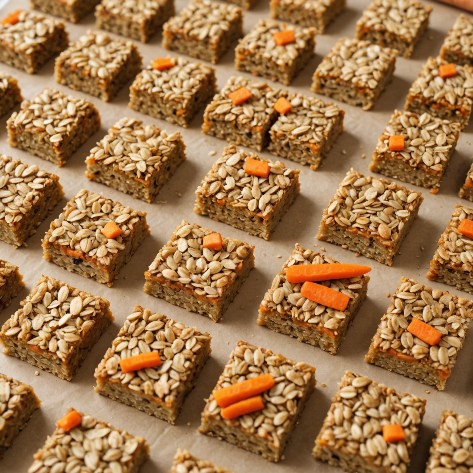 Mini Carrot and Apple Oat Bars