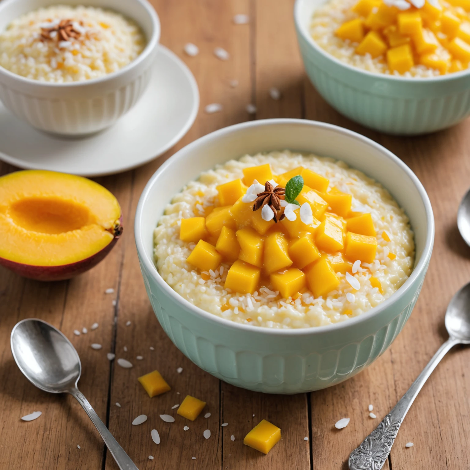 Mango Coconut Rice Pudding for Toddlers