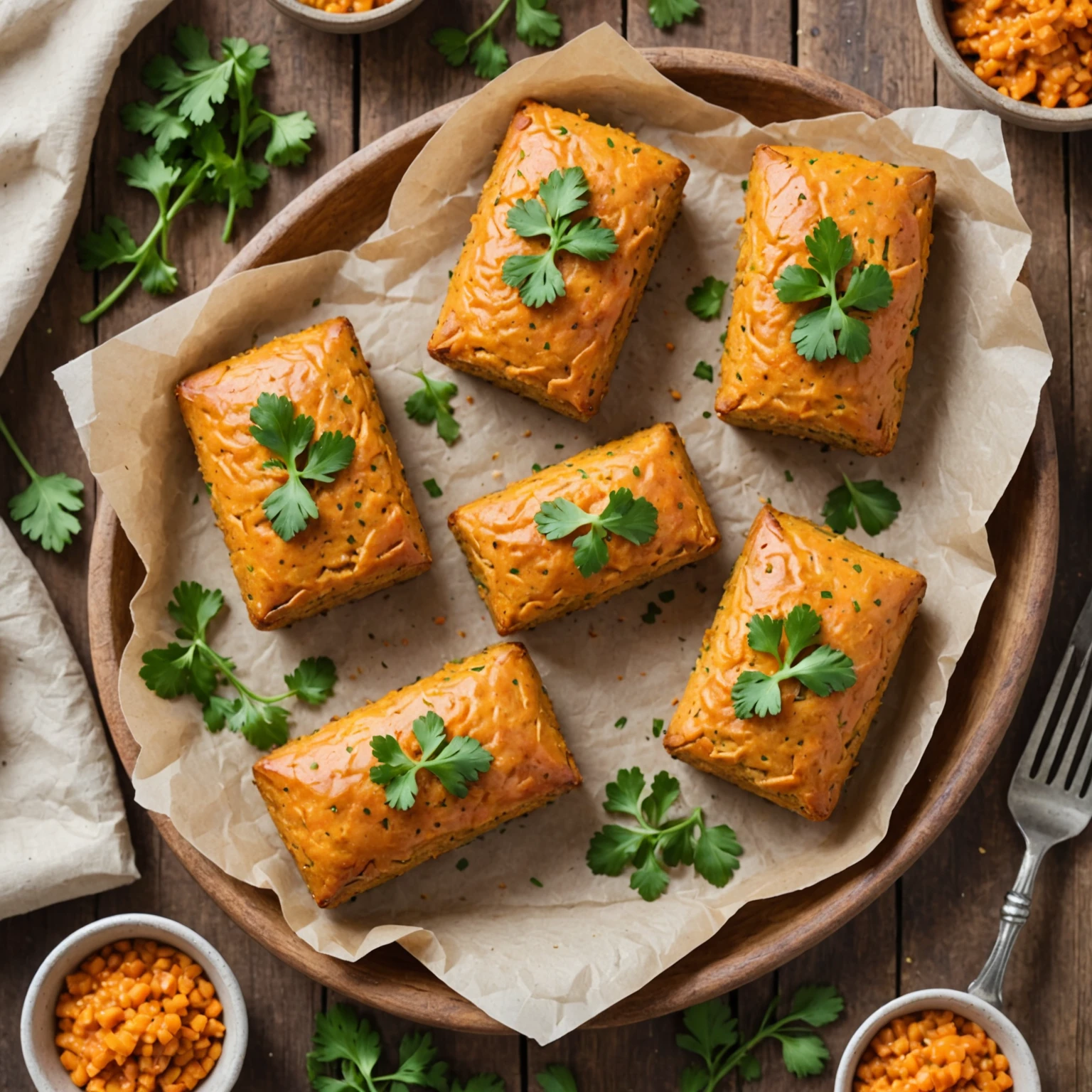 Mini Lentil and Sweet Potato Savoury Loaf