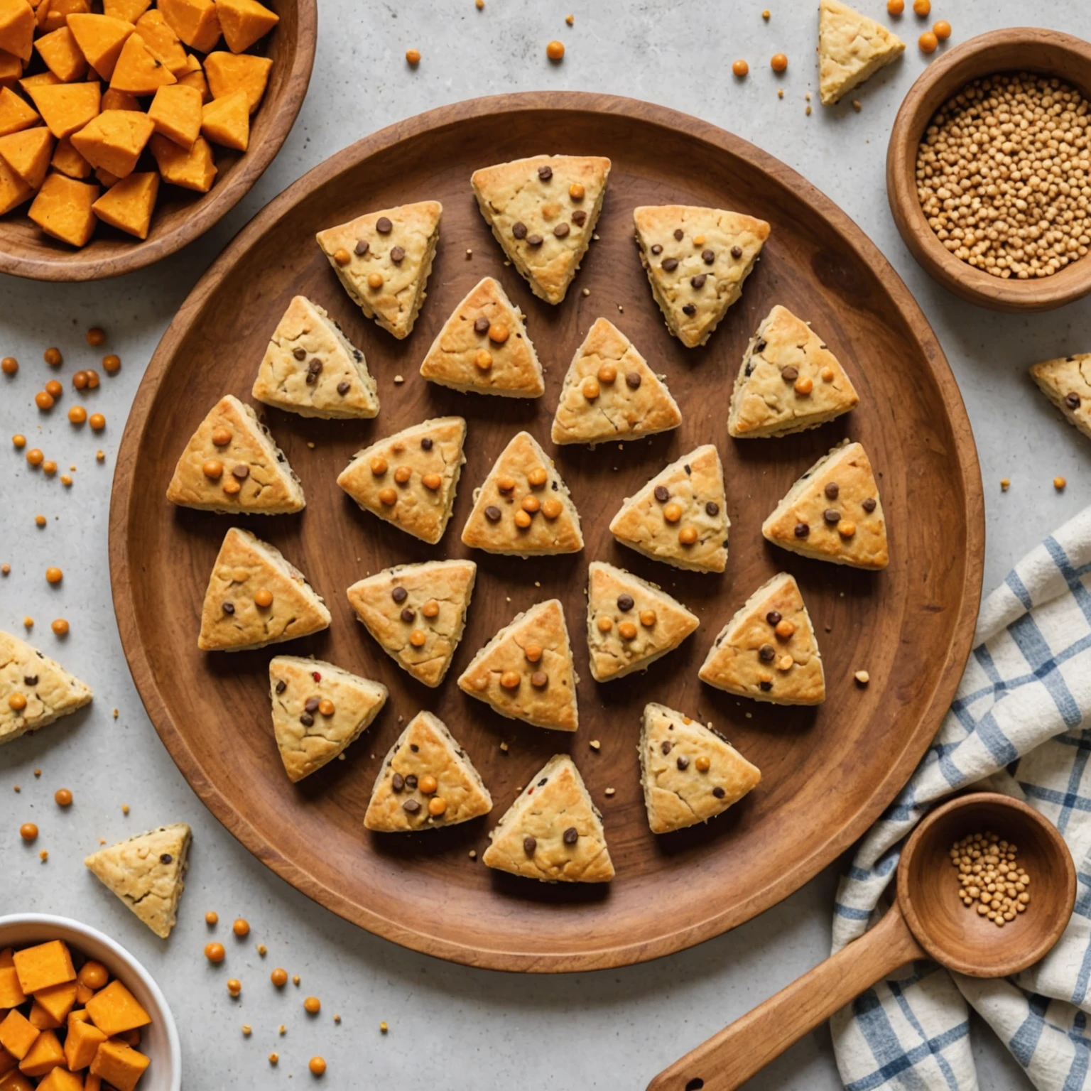 Hidden Veggie Sweet Potato and Chickpea Mini Scones