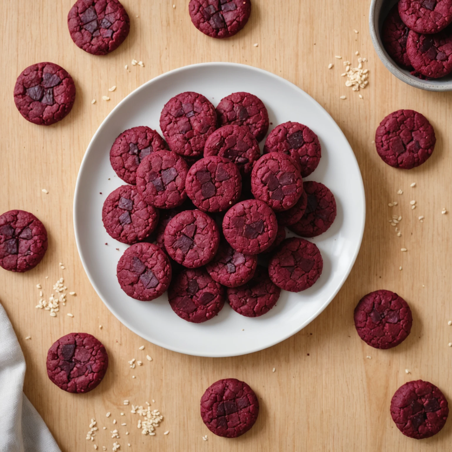 Sweet Beet and Quinoa Toddler Cookies