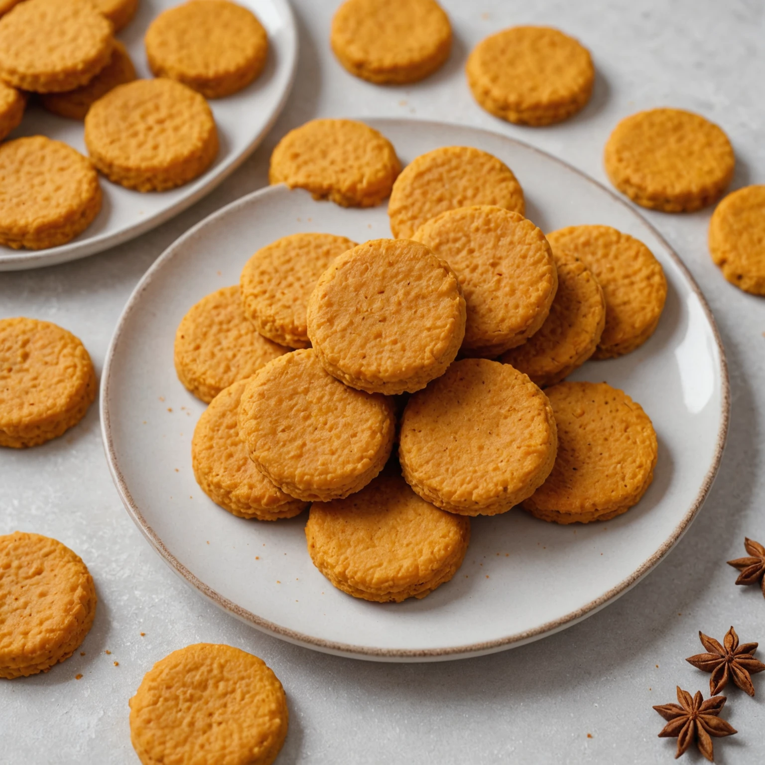 Sweet Potato and Lentil Mini Biscuits with Mild Cinnamon