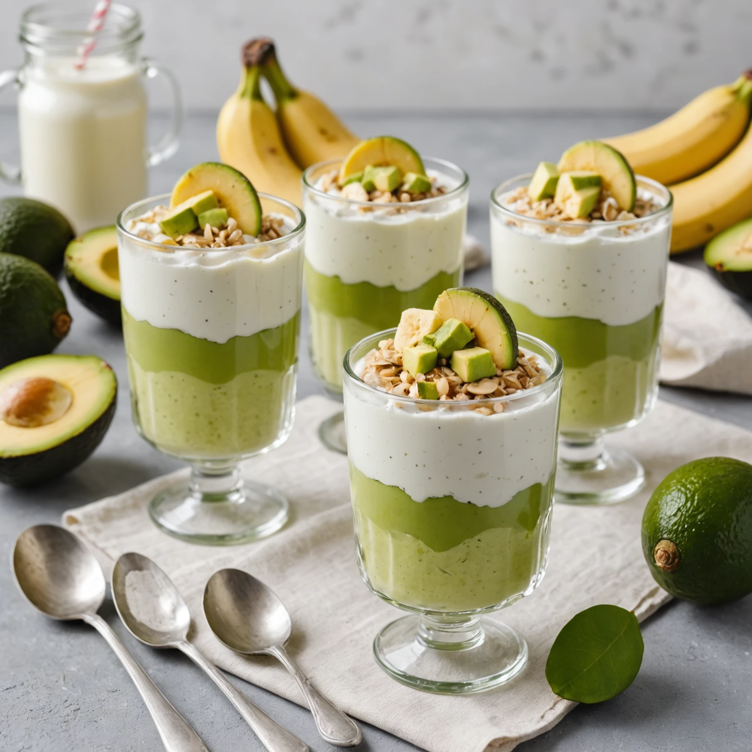 Banana and Avocado Toddler Creamy Parfait