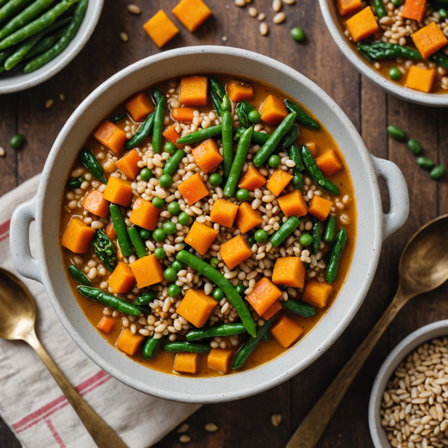 Winter Veggie and Barley Toddler Stew
