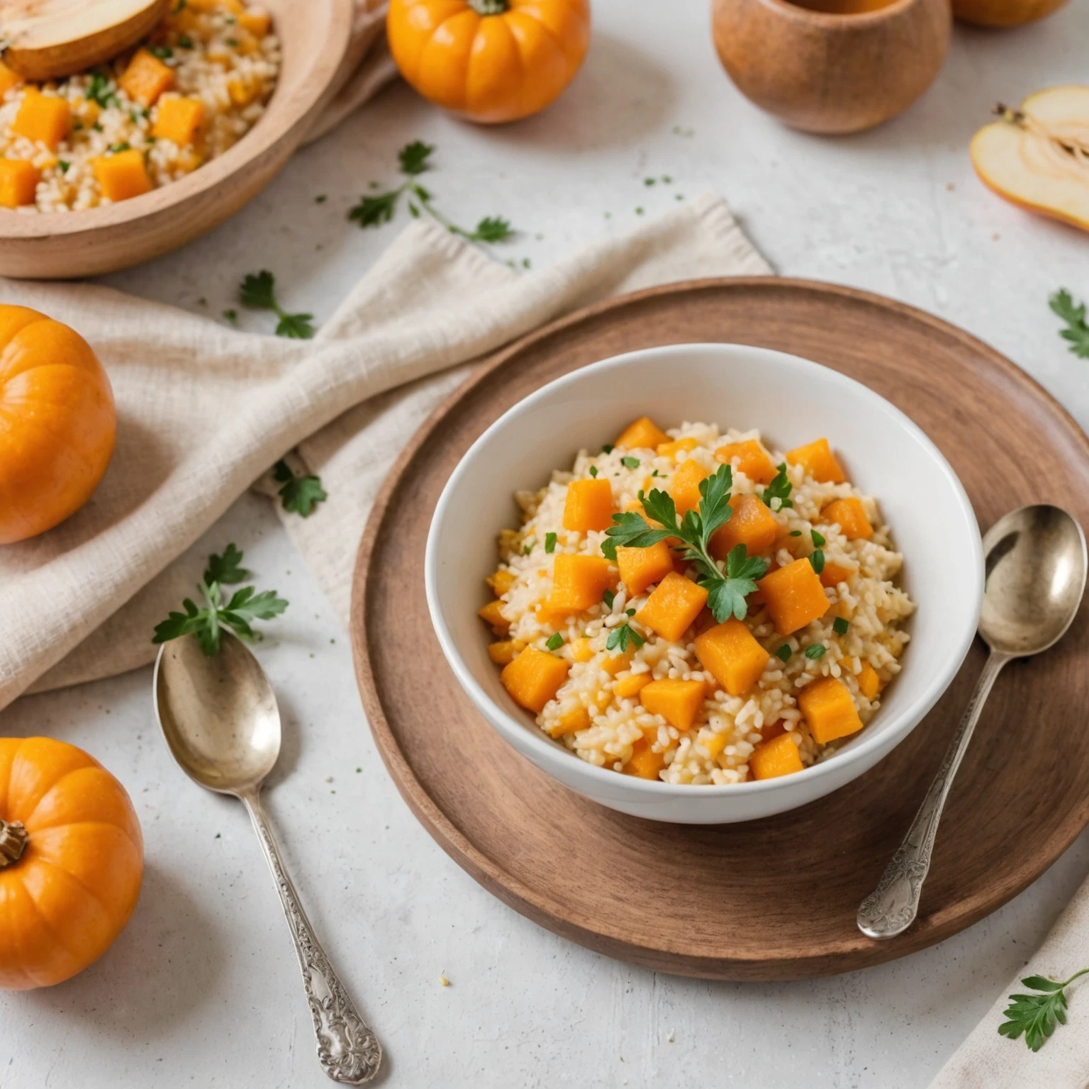 Tender Butternut Squash and Pear Risotto for Toddlers
