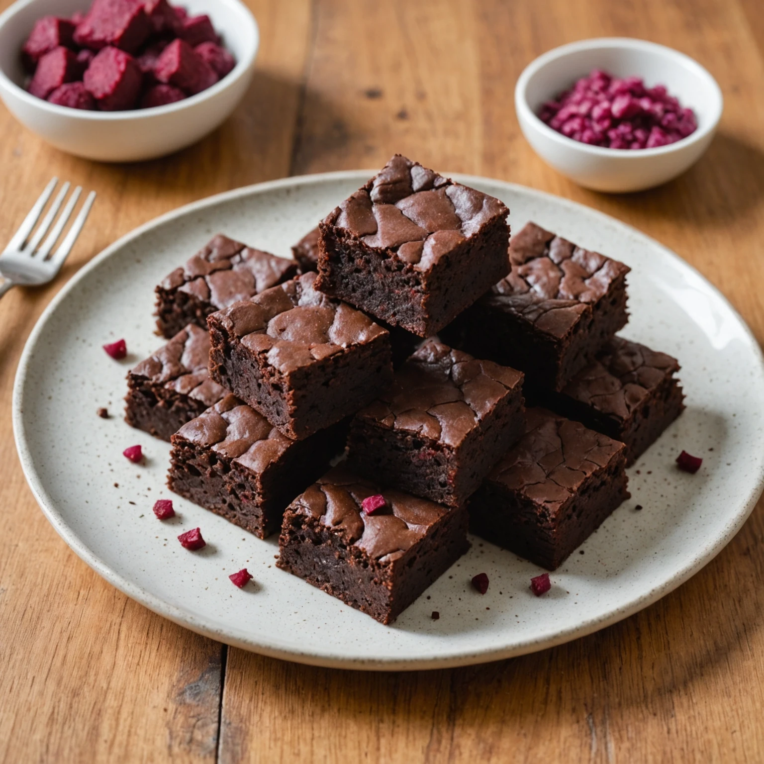 Iron-Rich Vegan Lentil and Beetroot Brownies