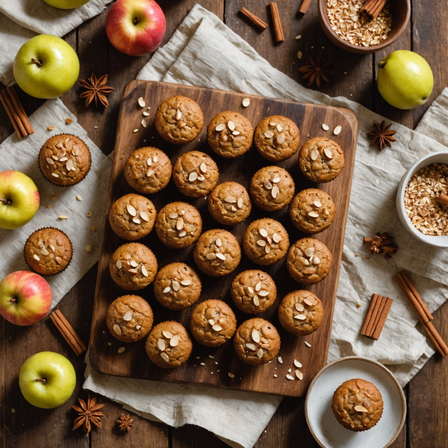 Festive Spiced Pear and Amaranth Mini Muffins