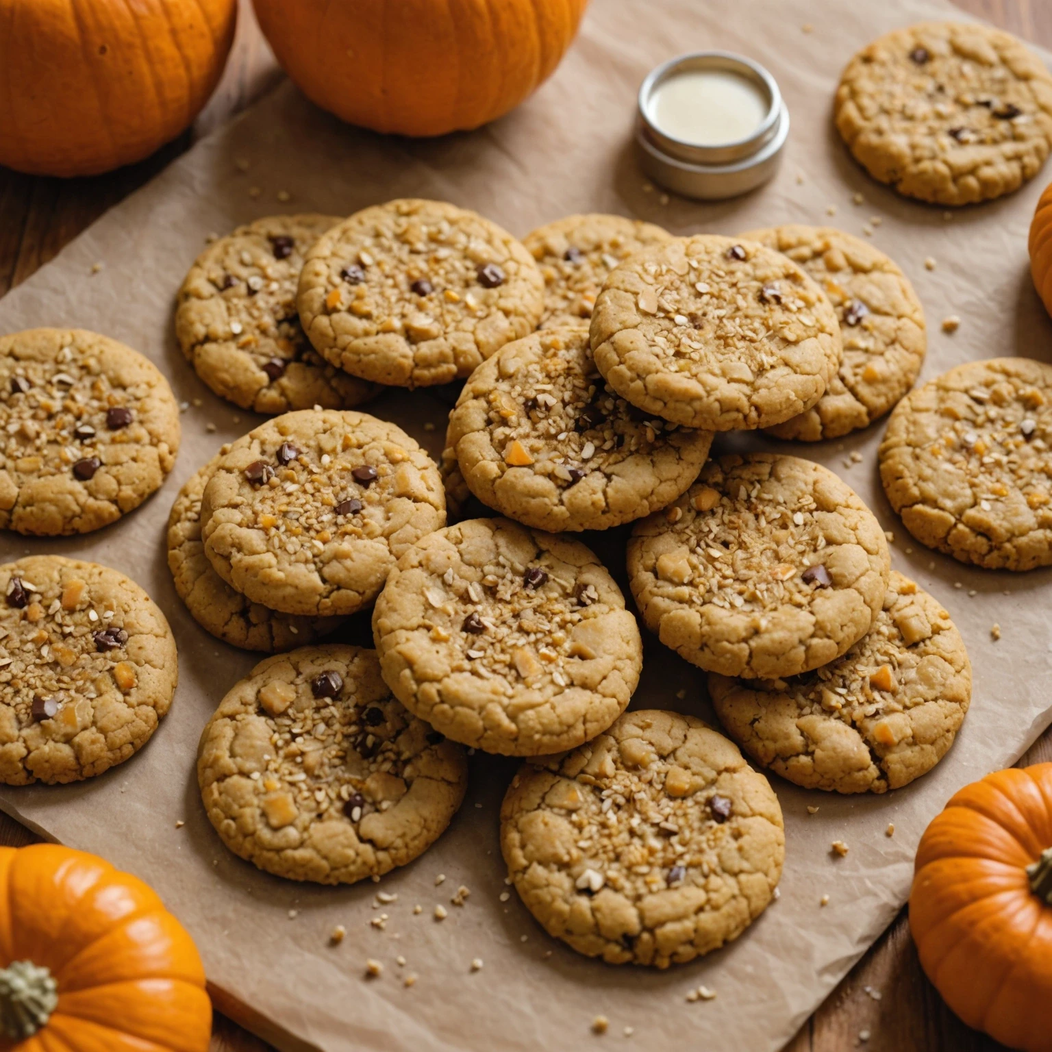 Iron-Rich Baked Quinoa and Pumpkin Protein Cookies