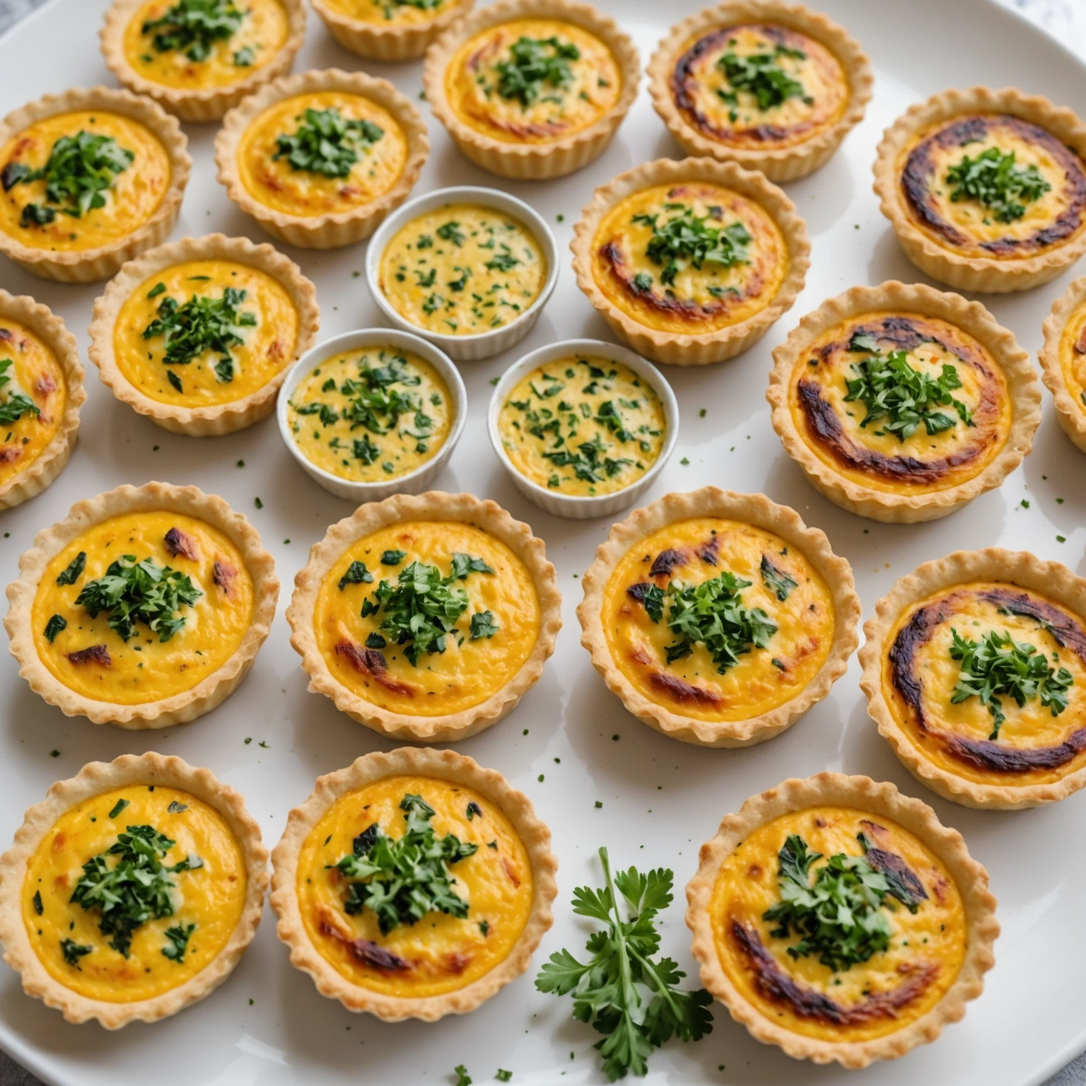 Savory Amaranth and Chickpea Mini Quiches with Mild Herbs