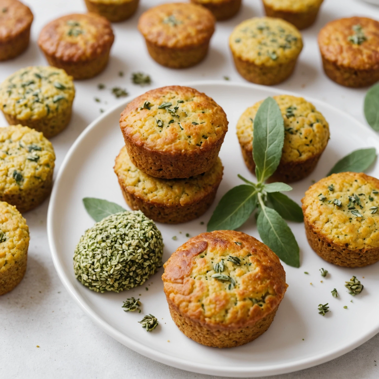 Soft Root Vegetable and Millet Toddler Cakes with Sage