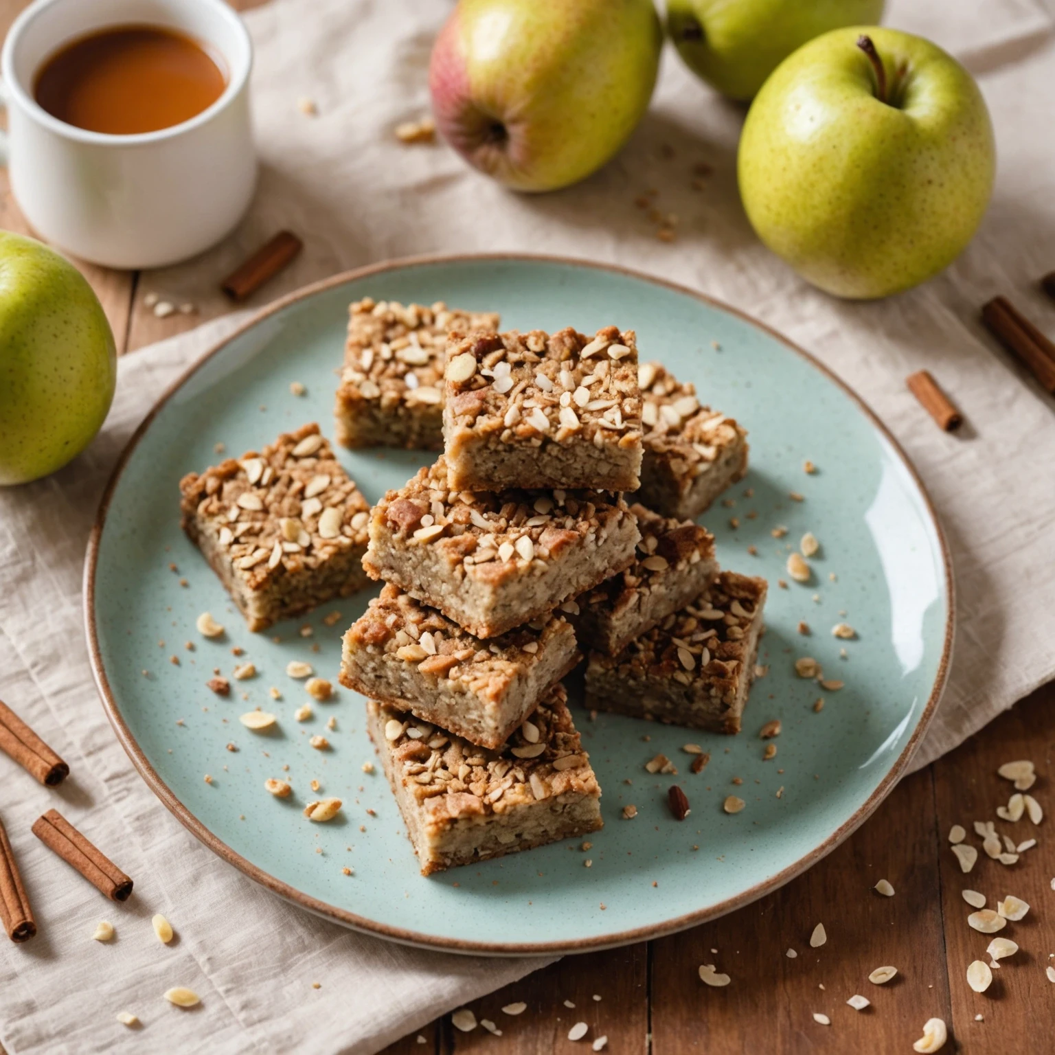 Low-Sugar Spiced Pear and Amaranth Breakfast Bars