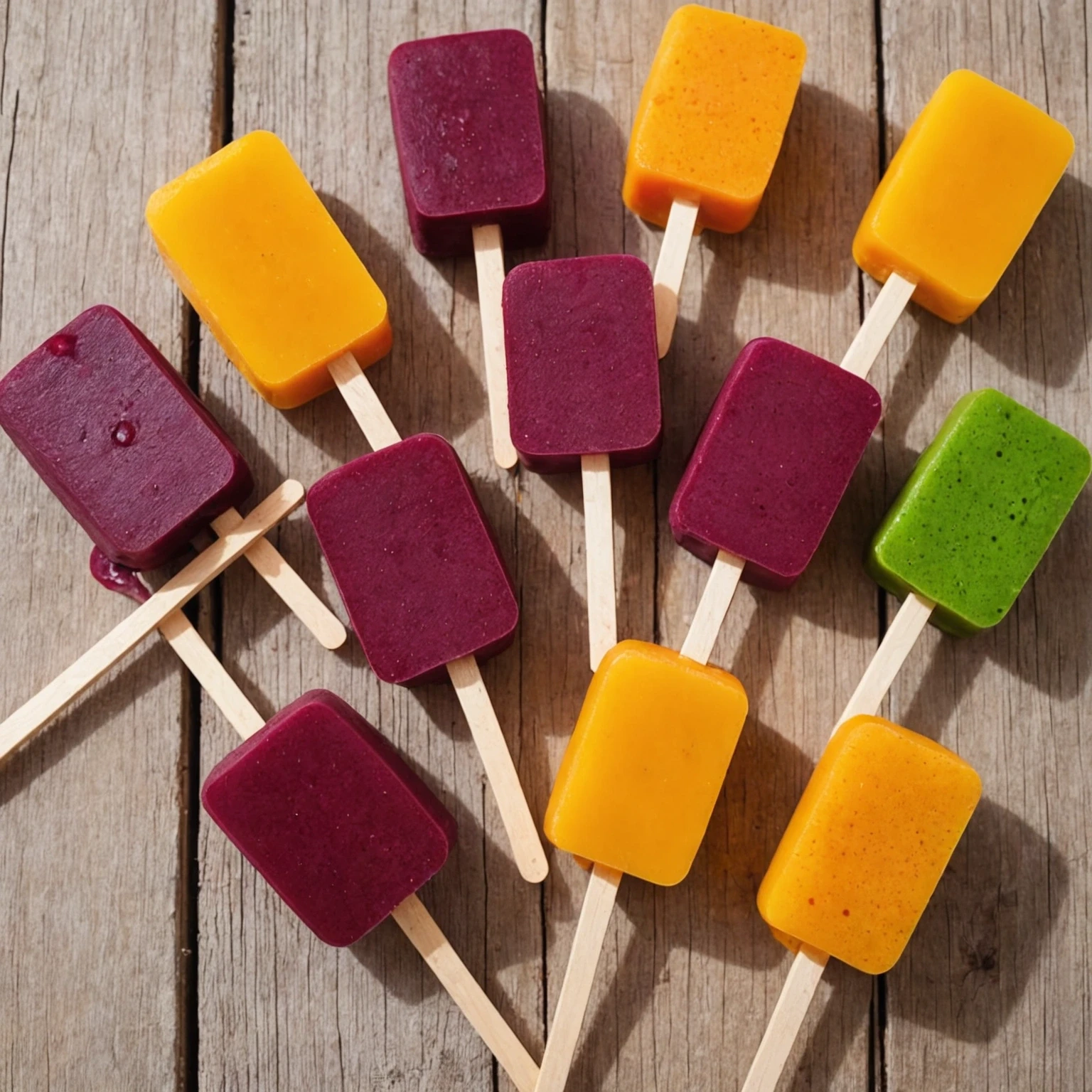 Bright Beetroot and Orange Toddler Smoothie Pops