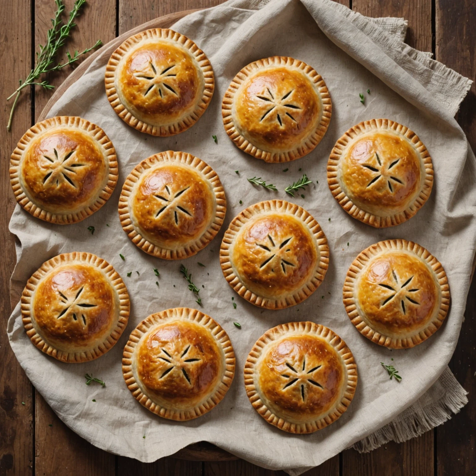 Rustic Lentil and Root Vegetable Hand Pies