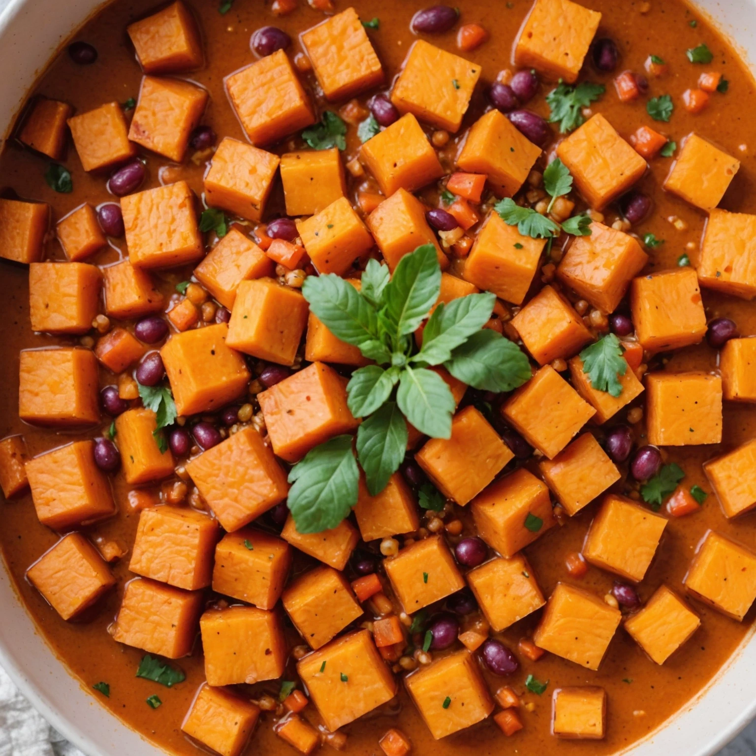 Iron-Rich Sweet Potato and Amaranth One-Pot Stew