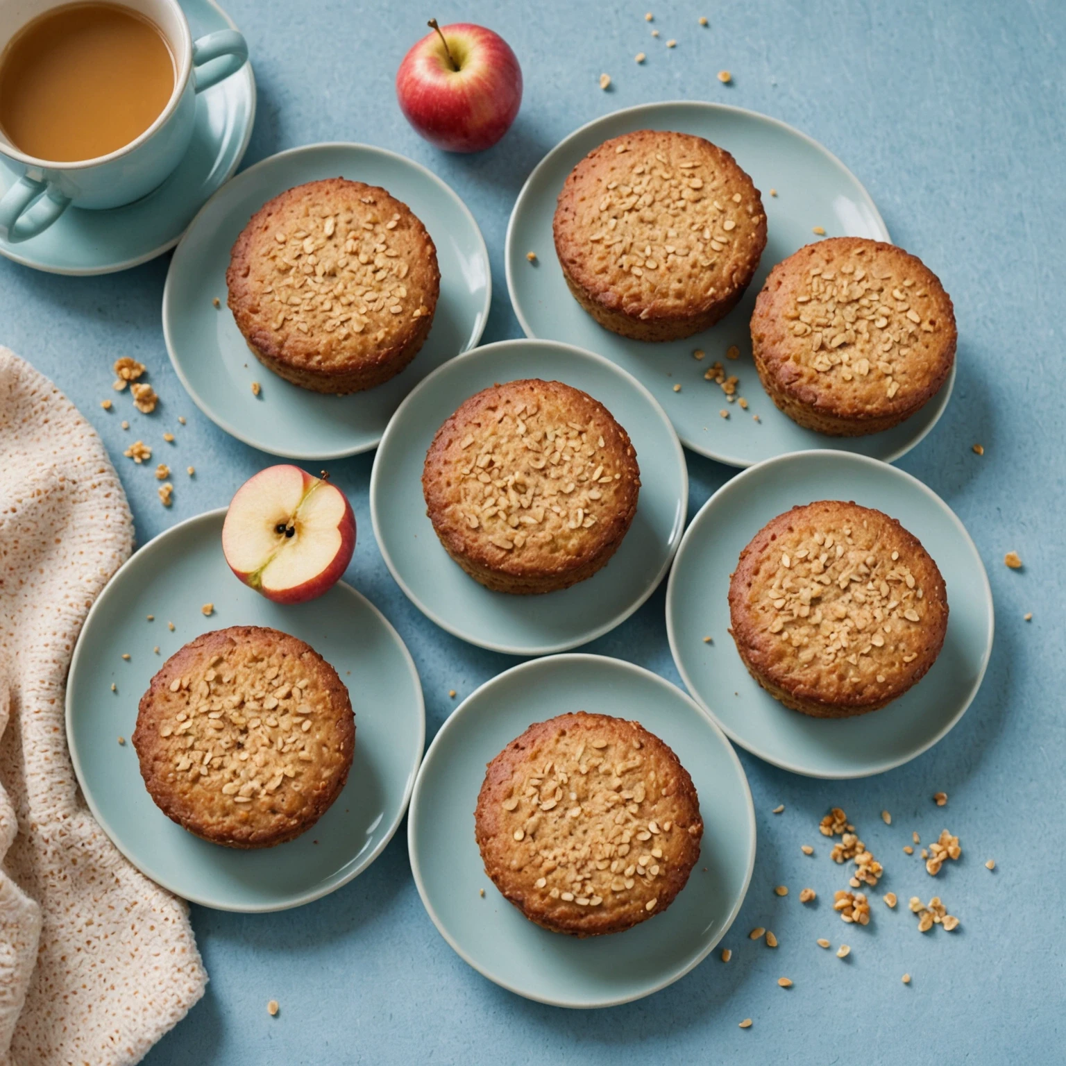 Crispy Amaranth and Apple Breakfast Cakes