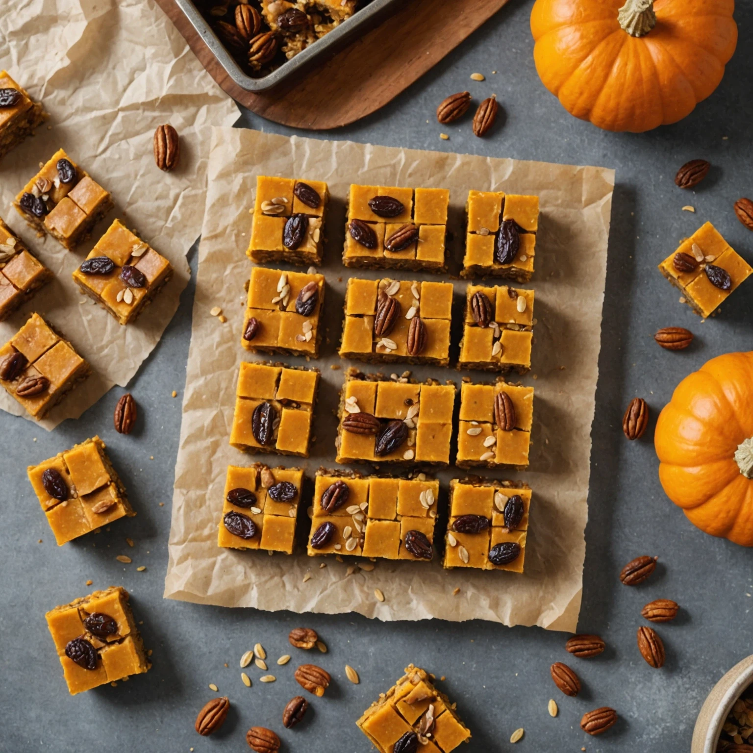 Wholesome No-Bake Pumpkin and Date Bars