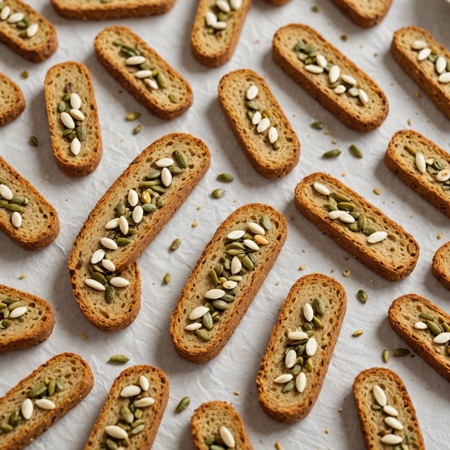 Crispy Amaranth and Pumpkin Seed Biscotti for Toddlers