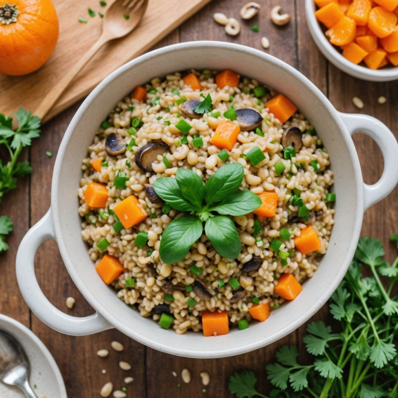 One-Pot Creamy Barley and Mushroom Risotto for Toddlers