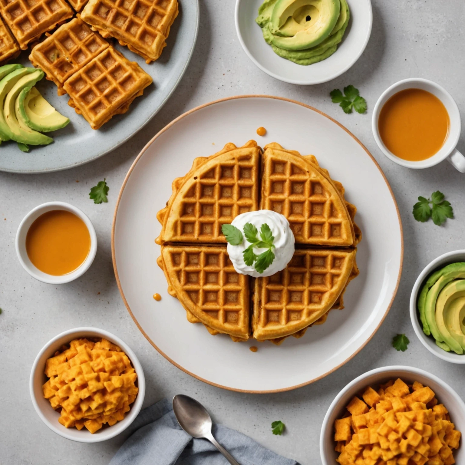Nutrient-Dense Lentil and Sweet Potato Savory Waffles