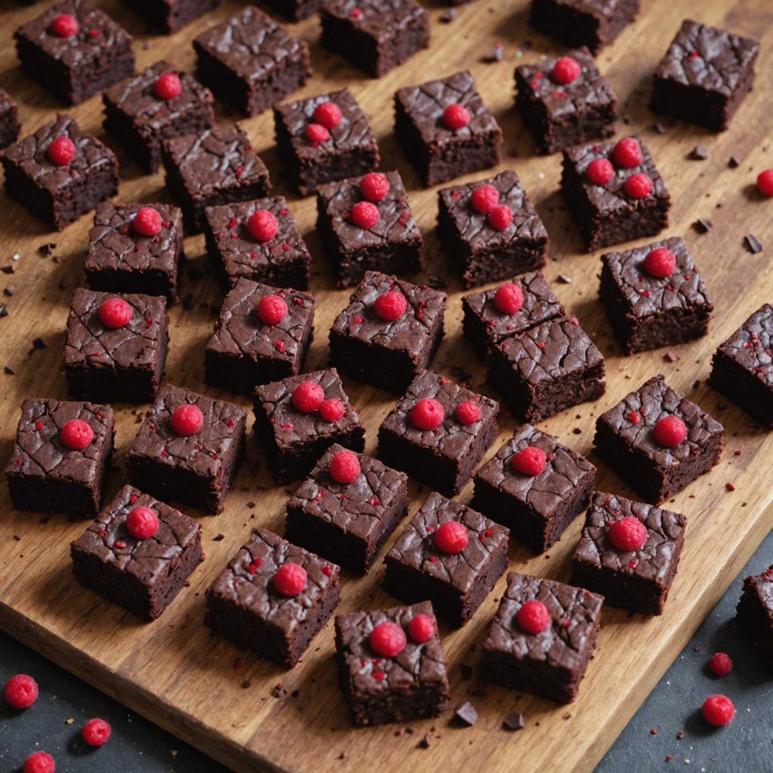 Festive Iron-Rich Lentil and Beetroot Brownie Bites