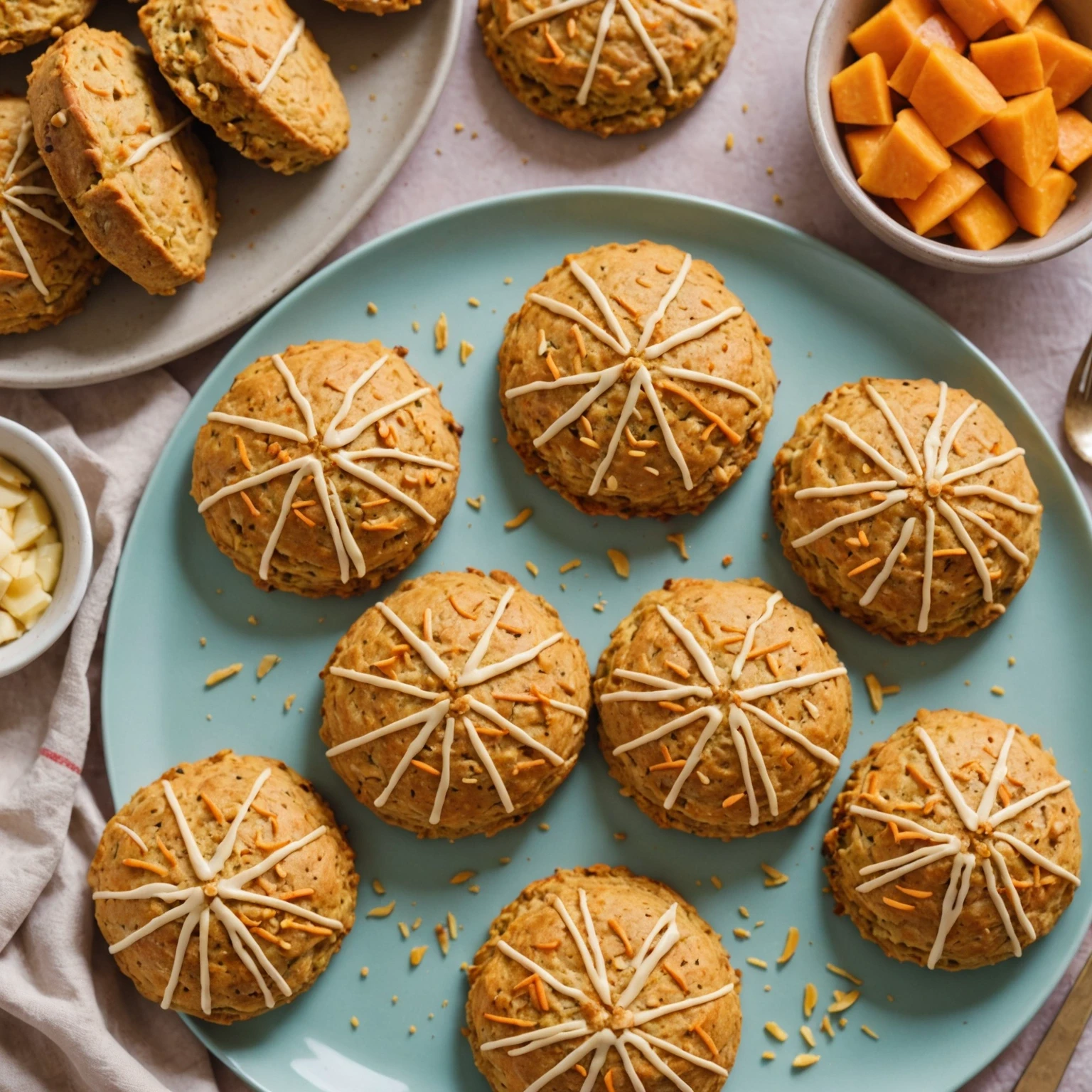 Nut-Free Sweet Potato and Apple Savory Scones