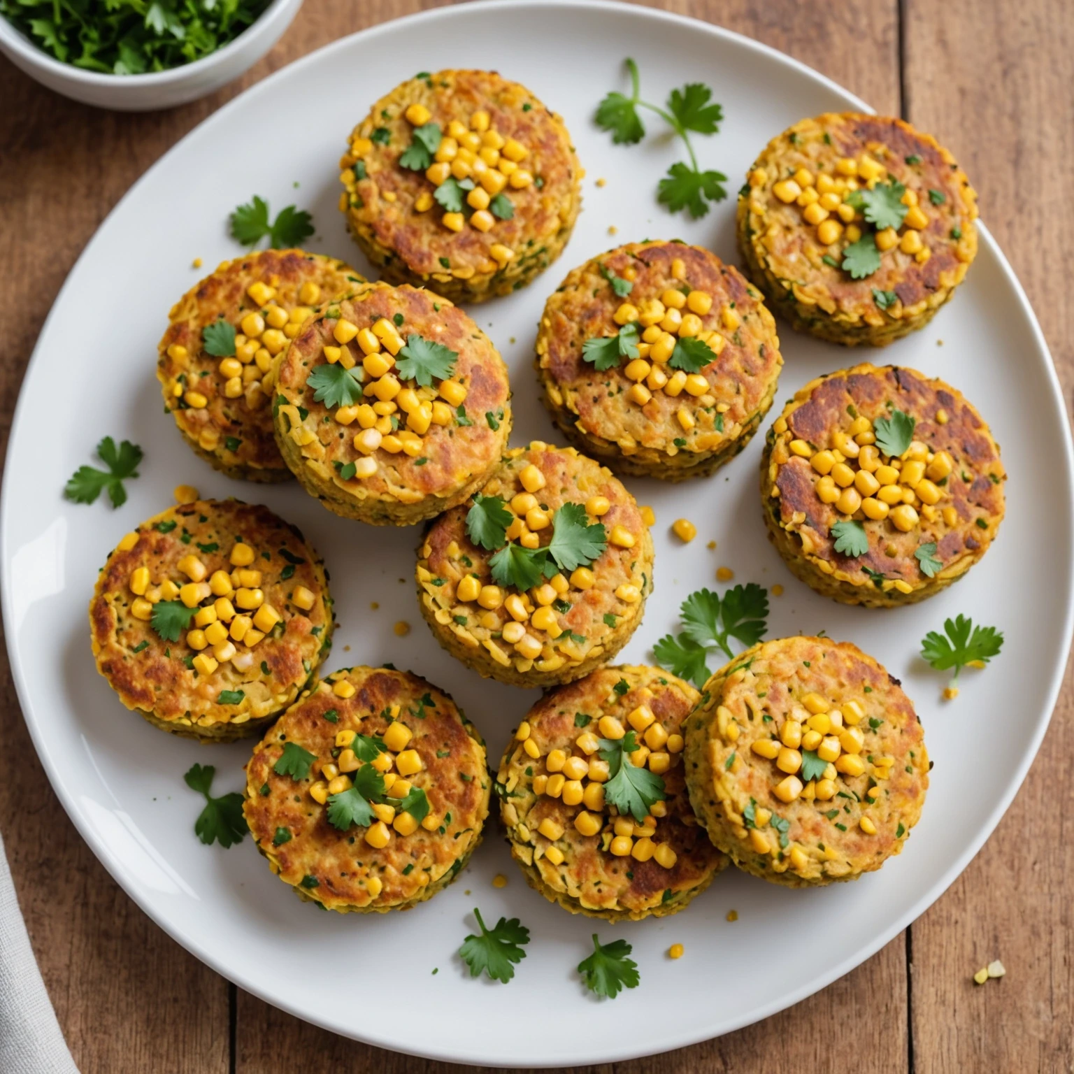 Vitamin-Packed Lentil and Sweetcorn Cakes with Mild Smoked Paprika