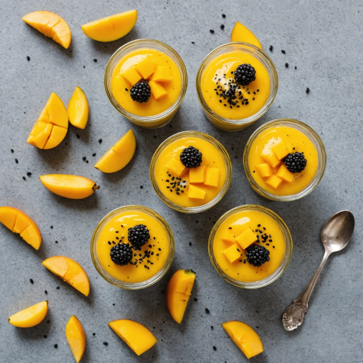 No-Bake Mango and Chia Seed Pudding Cups for Toddlers