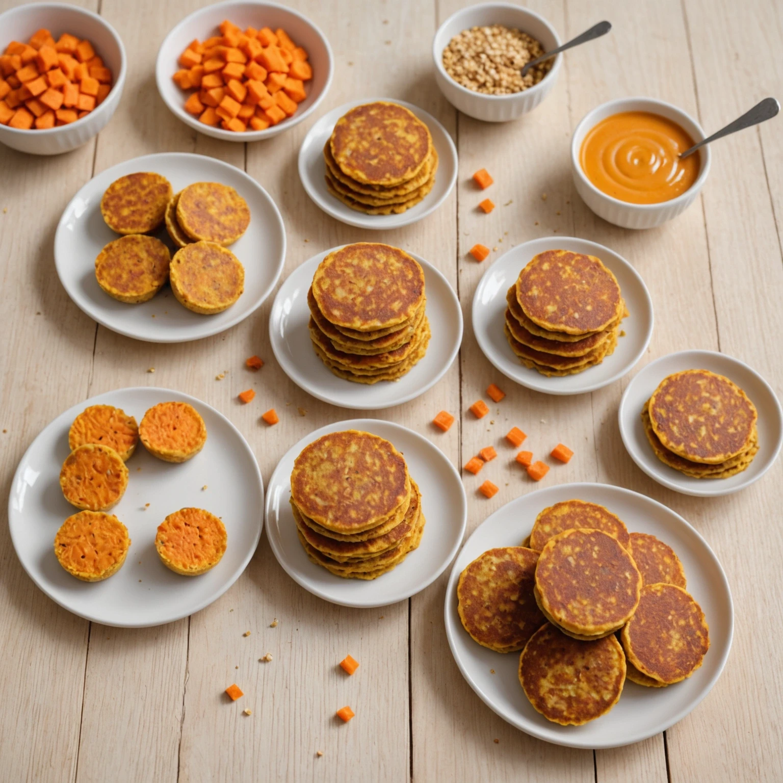 Quick & Easy Millet and Carrot Pancake Bites with Mild Nutmeg