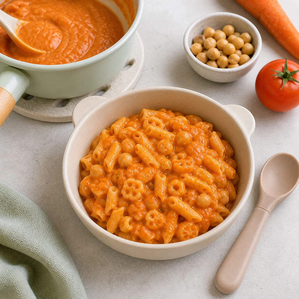 Baby Friendly Chickpea Carrot Pasta Sauce process image for TinyTummyTreats