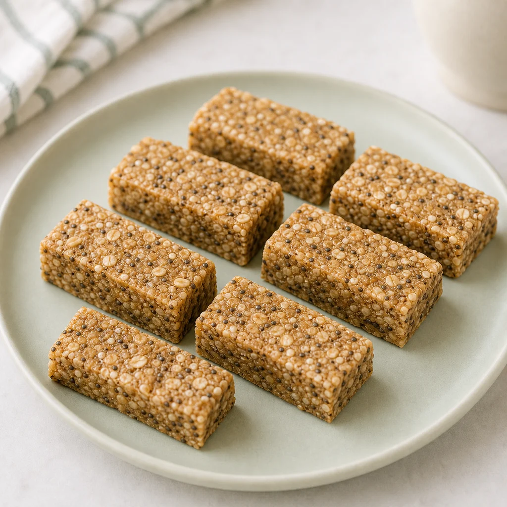 Chia Amaranth No Bake Energy Bars process image for TinyTummyTreats