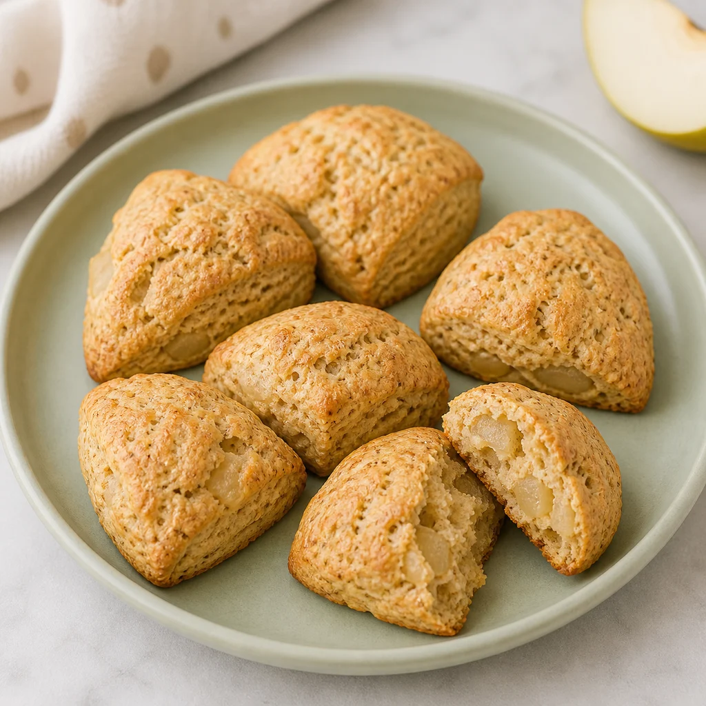 Dairy Free Pear Cardamom Savory Scones process image for TinyTummyTreats