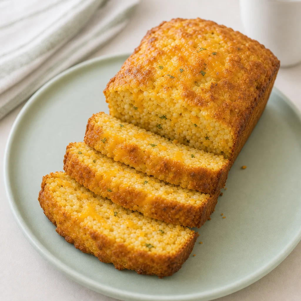 Golden Pumpkin And Millet Cheesy Breakfast Loaf process image for TinyTummyTreats