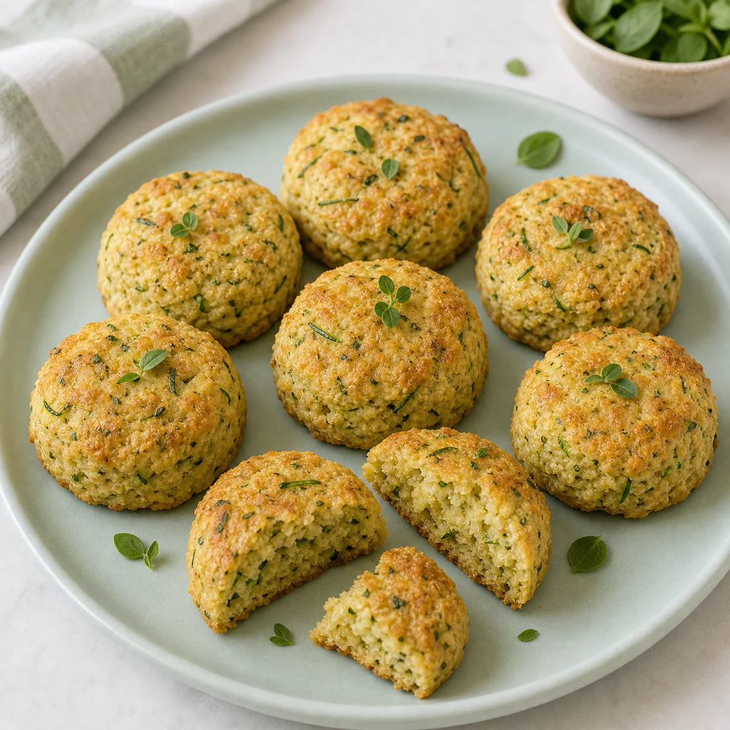 Herby Zucchini Amaranth Savory Scones Mild Oregano process image for TinyTummyTreats