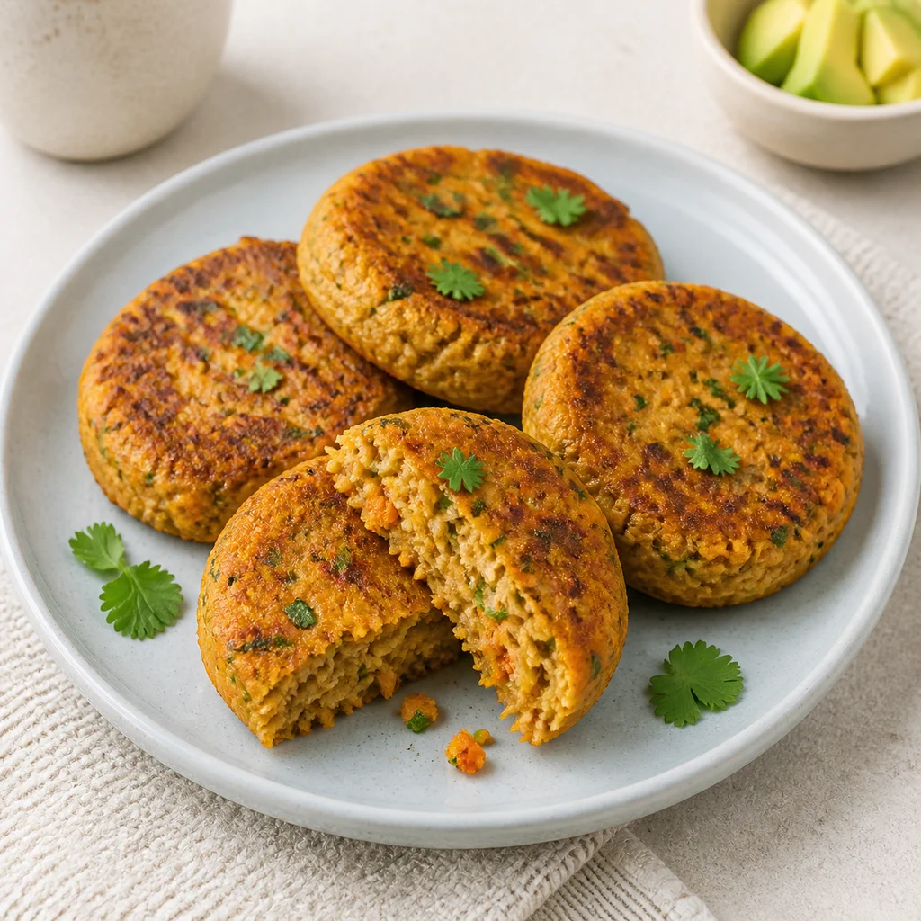 Iron Rich Vegan Jackfruit Sweet Potato Patties Mild Coriander process image for TinyTummyTreats