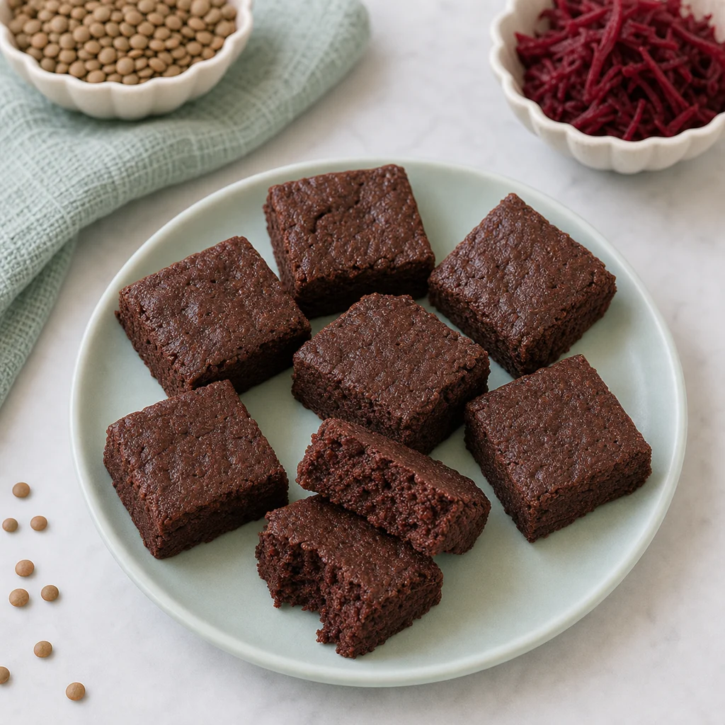 Iron Rich Vegan Lentil Beetroot Brownies process image for TinyTummyTreats