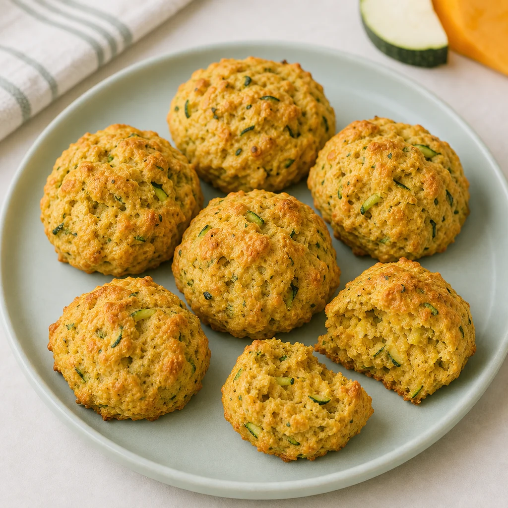 Nut Free Pumpkin Zucchini Savory Scones Mild Herb process image for TinyTummyTreats