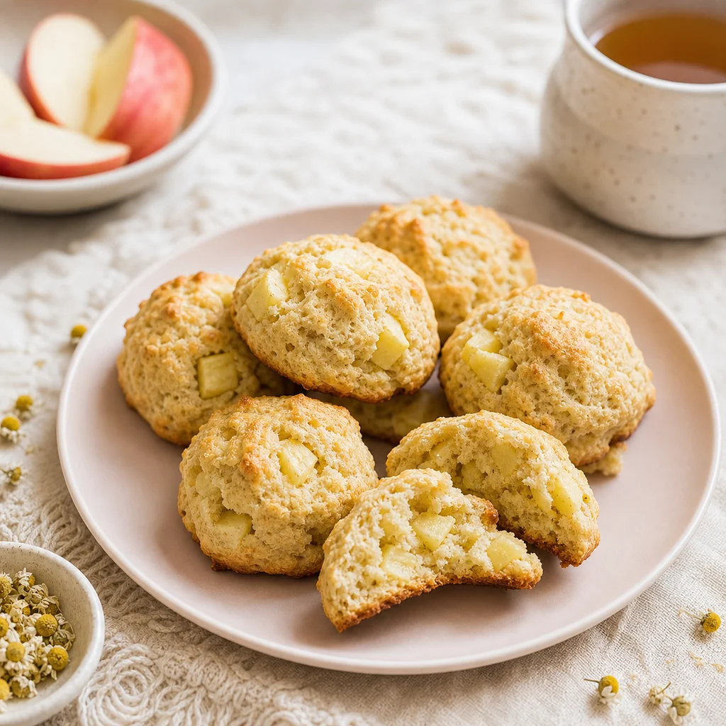 Nut Free Soft Apple Chamomile Scones process image for TinyTummyTreats