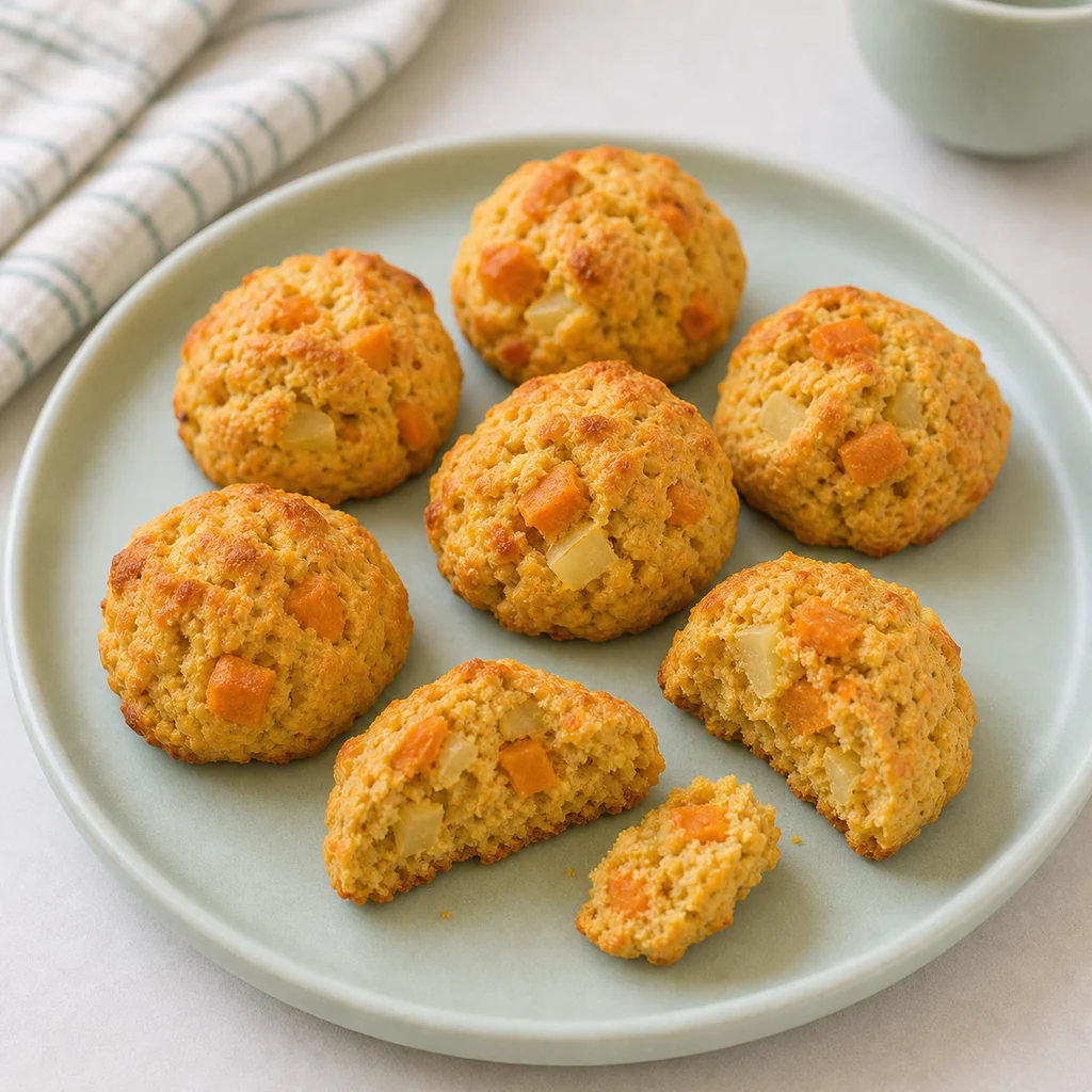 Nut Free Sweet Potato Apple Savory Scones process image for TinyTummyTreats