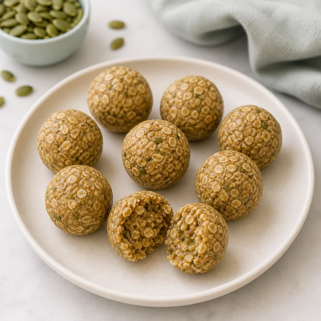 Sunflower Pumpkin Seed Energy Bites process image for TinyTummyTreats