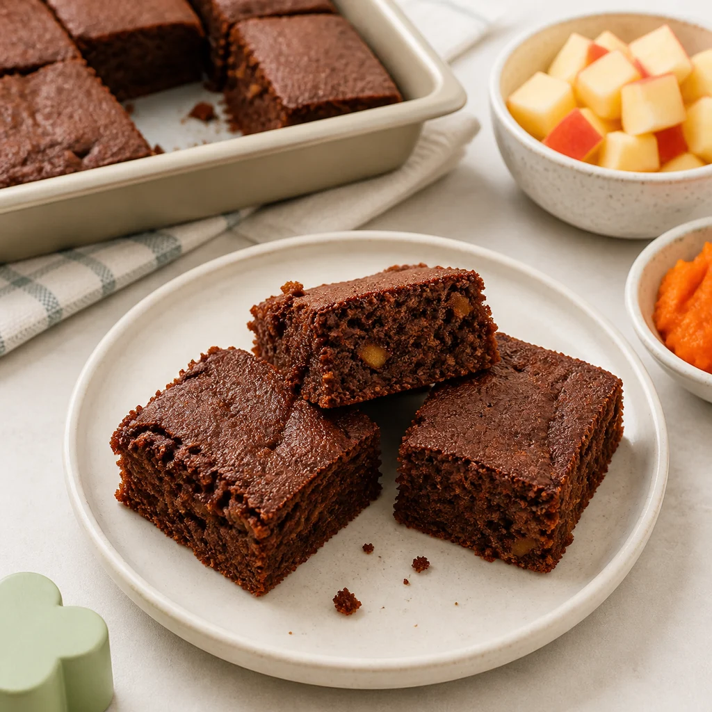 Sweet Potato Apple Toddler Brownies process image for TinyTummyTreats