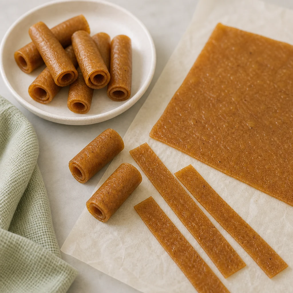 Toddler Friendly Baked Apple Pear Fruit Leather process image for TinyTummyTreats