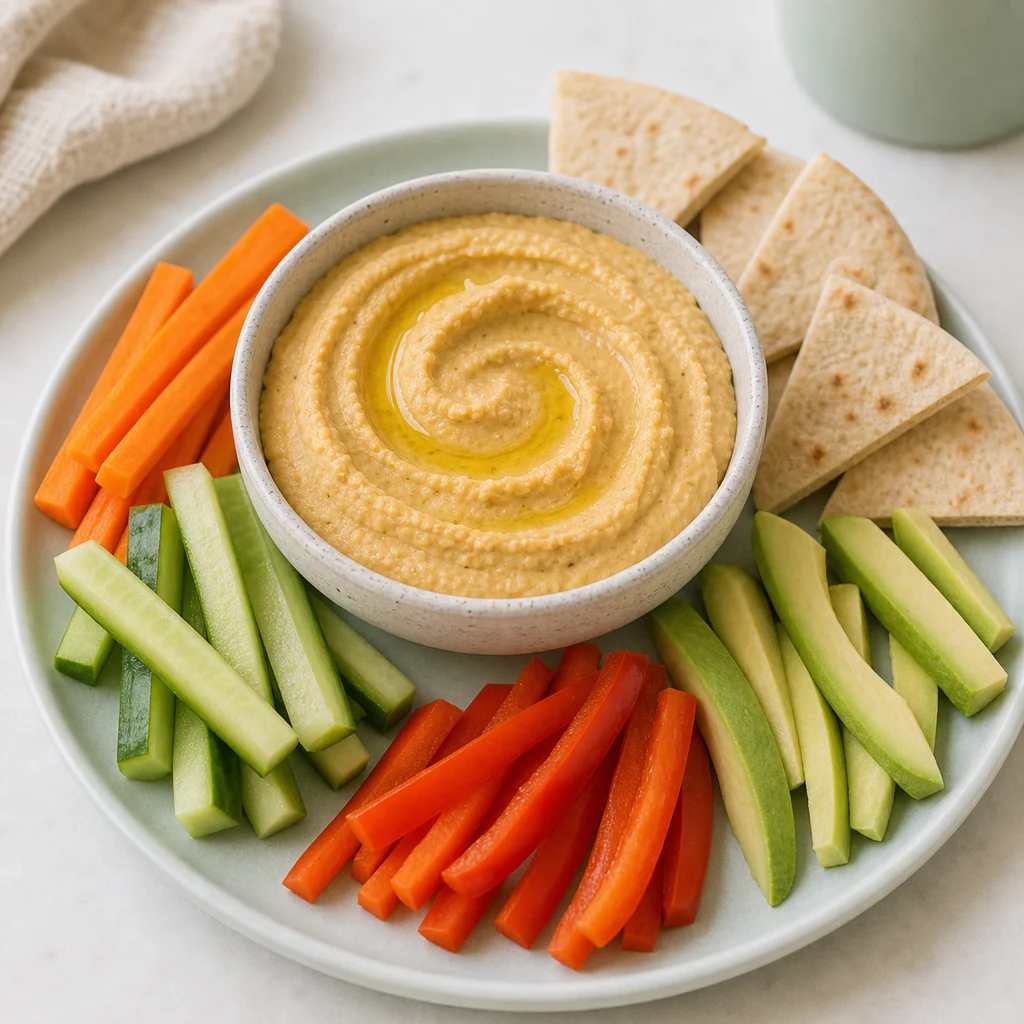 Velvety Lentil Cauliflower Hummus Dip Toddlers process image for TinyTummyTreats