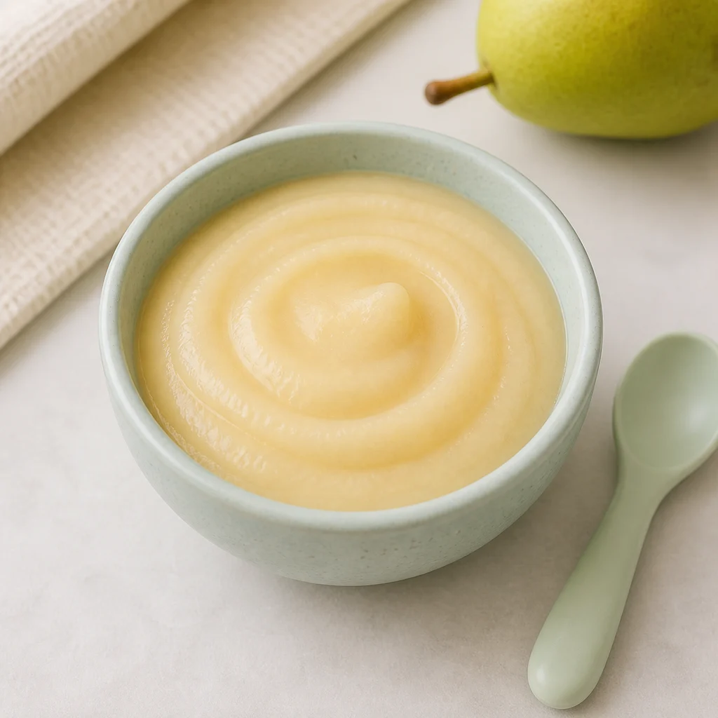 Velvety Parsnip And Pear Puree With Mild Cardamom process image for TinyTummyTreats