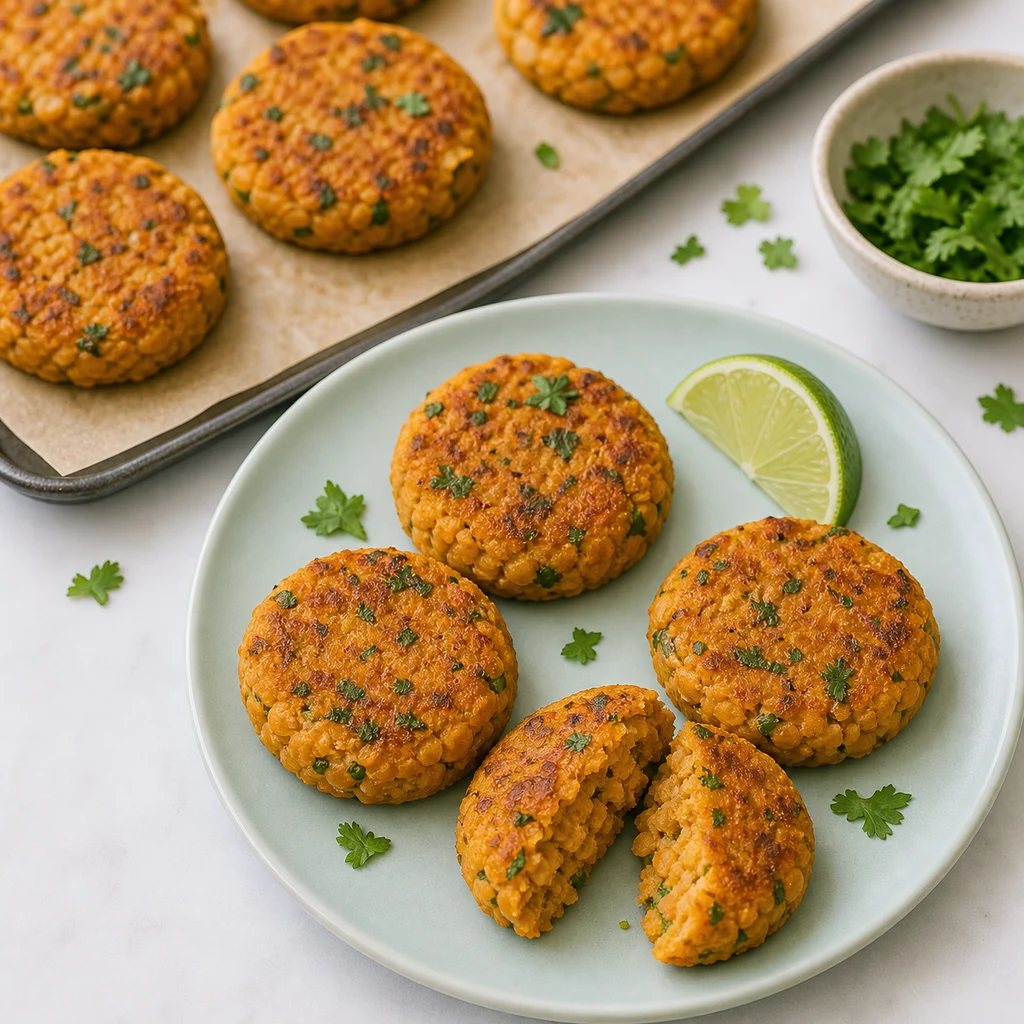 Zesty Lentil Sweet Potato Patties Cilantro Lime process image for TinyTummyTreats